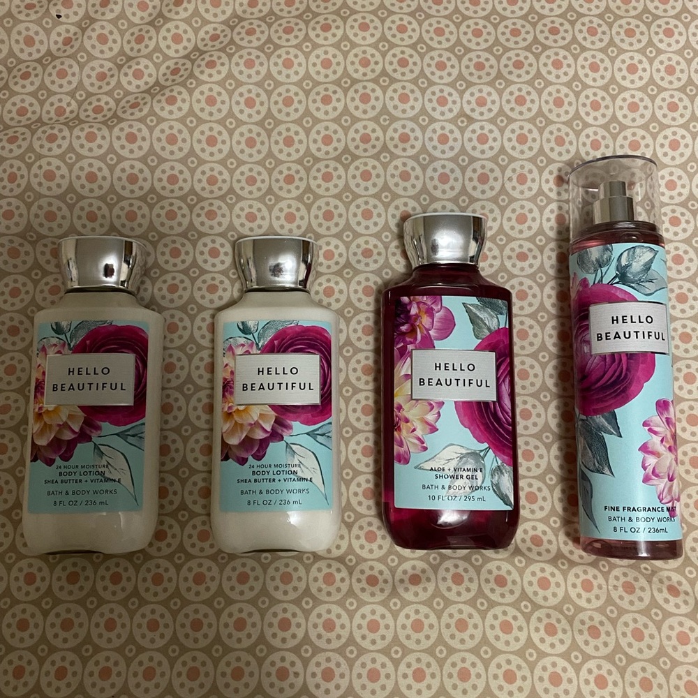 Bath and body works hello beautiful bundle